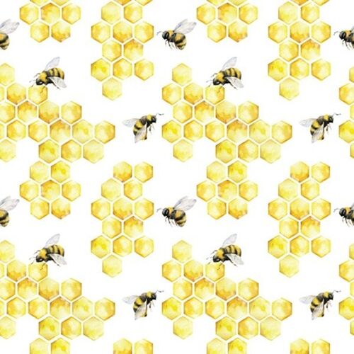 (S) Ti Flair Honey Bees Lunch Napkins 3 ply