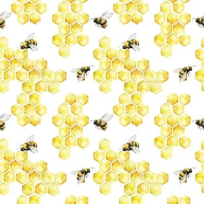 (S) Ti Flair Honey Bees Servilletas para almuerzo 3 capas