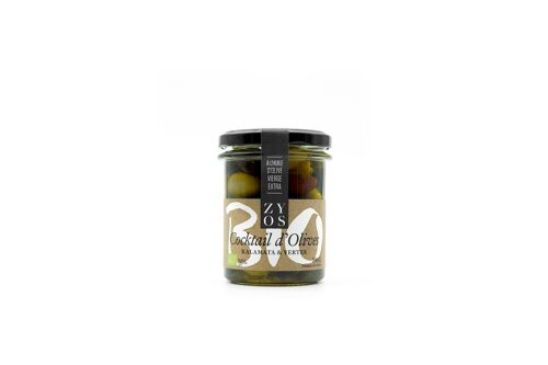 Olives vertes BIO à l'huile d'olive 190g