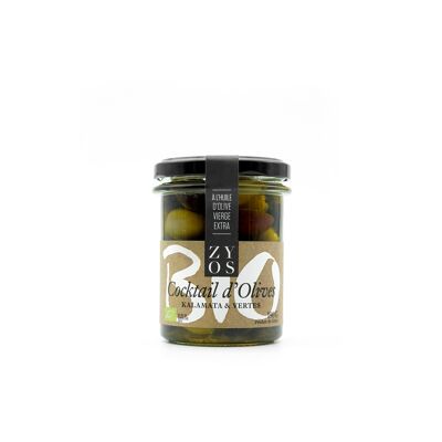 Aceitunas verdes ecológicas en aceite de oliva 190g