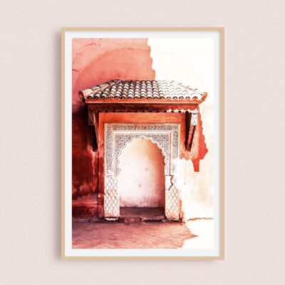 Affiche / Photographie - Tombeaux Saadiens | Marrakech Maroc 30x40cm