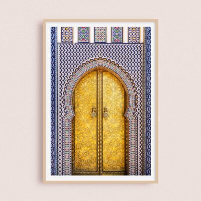 Poster / Foto - Porte du Palais | Fes Marokko 30x40cm