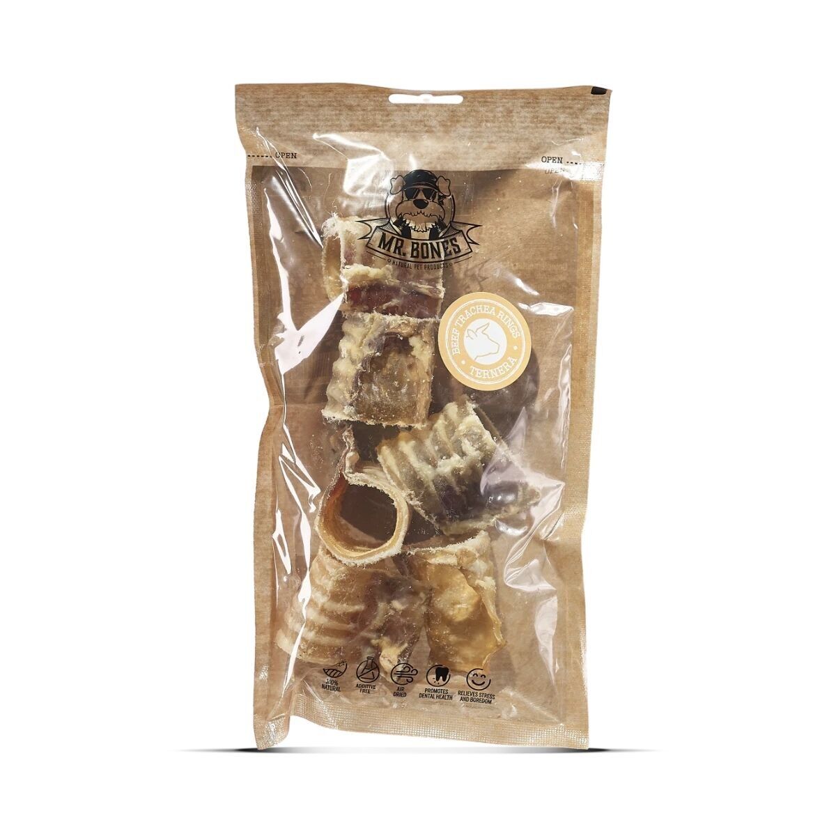 Kalbsluftröhre in Ringen - Natürlicher Snack für Hunde