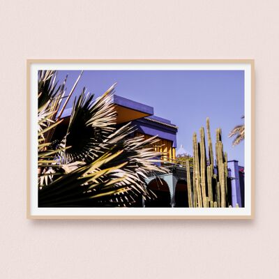 Póster / Fotografía - Jardín Majorelle | Marrakech Marruecos 30x40cm
