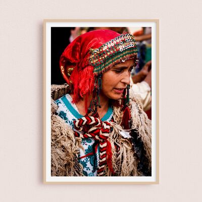 Póster / Fotografía - Retrato de una mujer | Imouzzer Kandar - Marruecos 30x40cm
