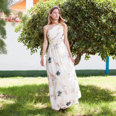 LONG DRESS WITH MARAH FLORAL PRINT