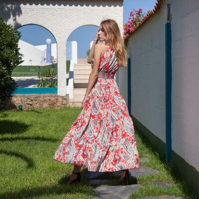 LONG DRESS WITH FLORAL PRINT CHLOE SUMMER