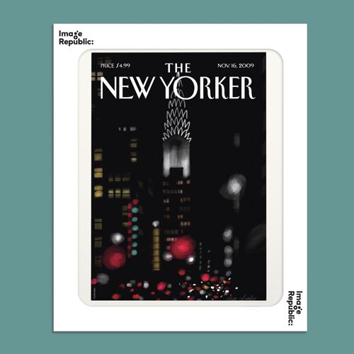 AFFICHE 40x50 cm THE NEWYORKER 102 COLOMBO NIGHT LIGHTS