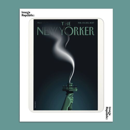 AFFICHE 40x50 cm THE NEWYORKER 175 TOMAC LIBERTY'S FLAME