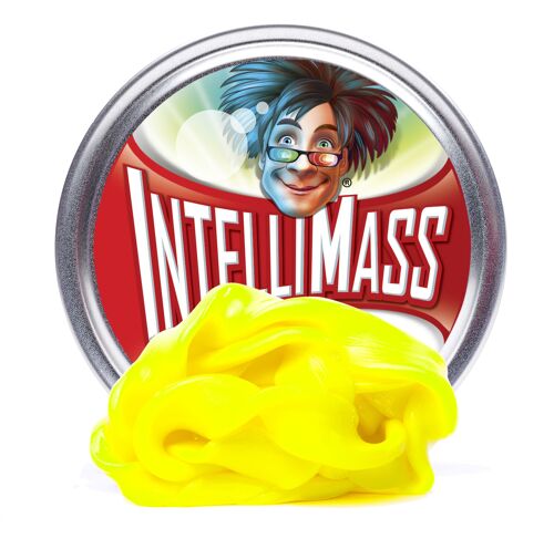 INTELLIMASS - Neon Yellow after charging in the sun, it glows in the dark