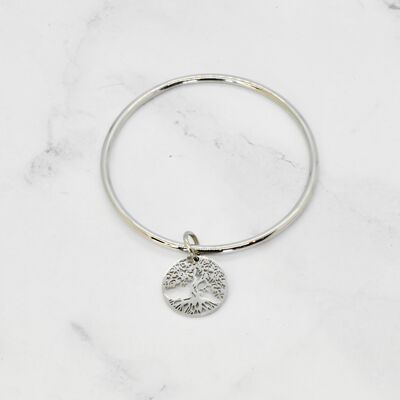 Tree of life bangle - 20mm openwork