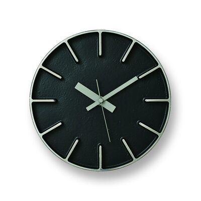 edge clock S / black φ180mm