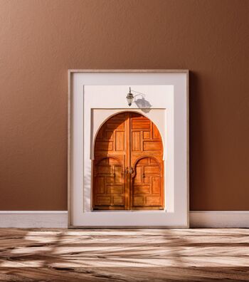 Affiche / Photographie - Porte Marocaine | Meknès Maroc 30x40cm 4