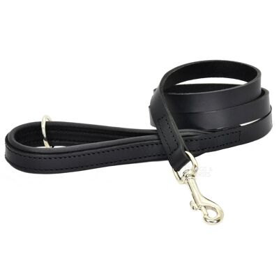 D&H Padded Leather Lead Dog in Traditional Colours