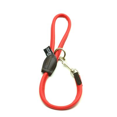 Short Rolled Leather Lead