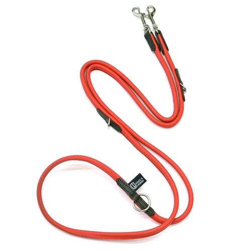 D&H Rolled Leather Adjustable Training Lead