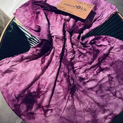 Skirt or bustier 2 in 1 "TIE AND DYE purple"