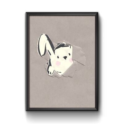 Impression de lapin - A4