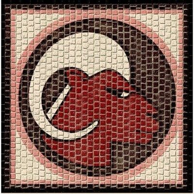 Mosaico Signo del Zodíaco Aries- Piedra