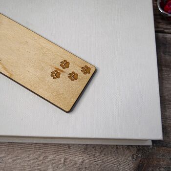 Marque-page Cockapoo en bois personnalisé, cadeau pour amoureux des chiens 3