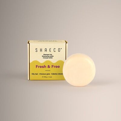Fresh & Free Solid Shampoo Bar for Oily Air 115g