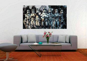 Toile Star Wars Stormtrooper Pictures Tableaux Muraux XXL - 60 x 40 cm 3