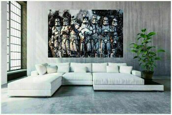 Toile Star Wars Stormtrooper Pictures Tableaux Muraux XXL - 90 x 60 cm 4