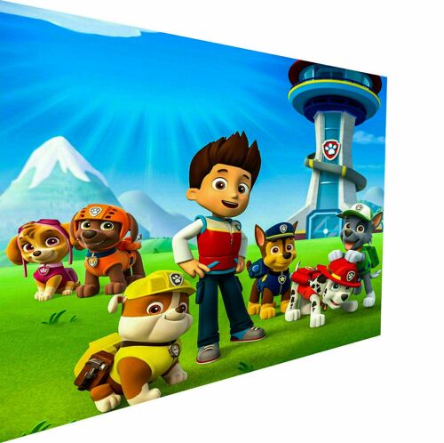 Leinwand Bilder Kinder Serie Paw Patrol Wandbilder - Querformat - 90 x 60 cm