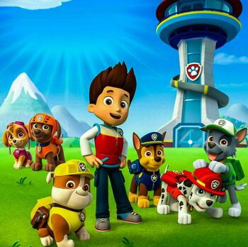 Tableaux sur toile séries enfants Paw Patrol tableaux muraux - format paysage - 150 x 100 cm 2