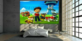 Tableaux sur toile séries enfants Paw Patrol tableaux muraux - format paysage - 150 x 100 cm 4