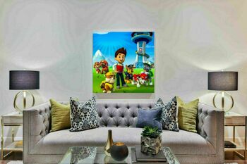 Tableaux sur toile séries enfants Paw Patrol tableaux muraux - format paysage - 180 x 100 cm 3