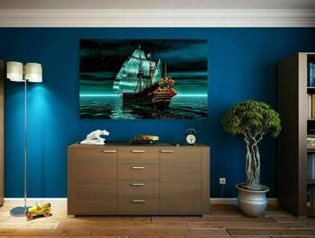 Toile photos murales Capitaine bateau pirate format paysage XXL - 40 x 30 cm 4