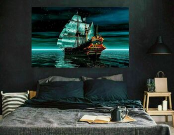 Toile photos murales Capitaine bateau pirate format paysage XXL - 180 x 90 cm 5