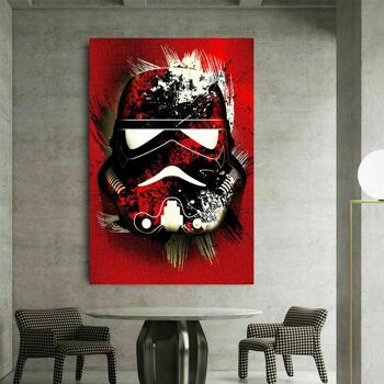 Star Wars Abstrait Visage Toile Tableau - Format Portrait - 120 x 90 cm 4