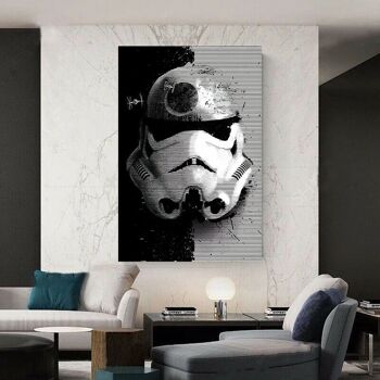 Tableau sur toile Star Wars Visage Abstrait - Format Portrait - 90 x 60 cm 3