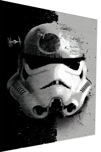 Tableau mural sur toile visage abstrait Star Wars - Format portrait - 100 x 75 cm 1