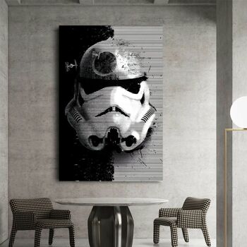 Star Wars Abstrait Visage Toile Art Mural - Format Portrait - 180 x 90 cm 4