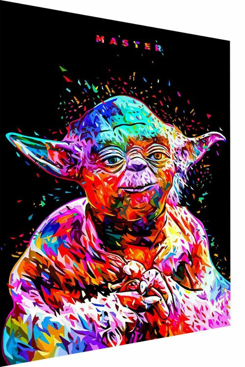 Master Star Wars Abstrakt Leinwand Bilder Wandbilder  - 40 x 30 cm