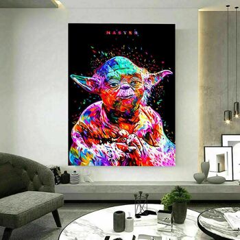 Tableau abstrait sur toile Master Star Wars - 150 x 100 cm 5