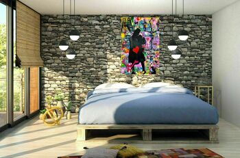 Pop Art Love Tableaux sur Toile Tableaux Muraux - Format Portrait - 150 x 100 cm 4