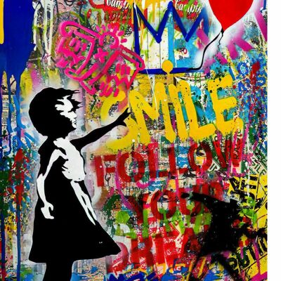 Pop Art follow your dreams Leinwand Bilder Wandbilder - Hochformat - 40 x 30 cm