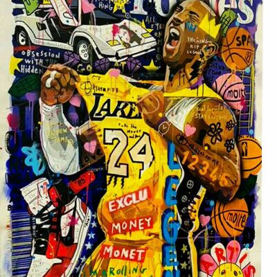 Leinwand Sport Lakers Basketball Bilder Wandbilder - Hochformat - 40 x 30 cm