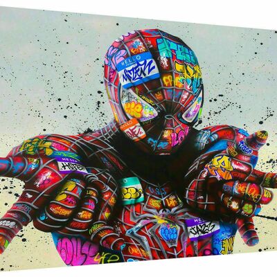 Pop Art Spiderman Hero Hero Quadri su tela Wall Art - Formato orizzontale - 40 x 30 cm