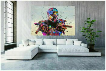 Pop Art Spiderman Hero Hero Toile Tableaux Wall Art - Format Paysage - 80 x 60 cm 4