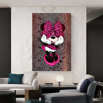 Toile Pop Art Minnie Mouse Pictures Wall Art - Format Portrait - 60 x 40 cm 3