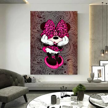 Toile Pop Art Minnie Mouse Pictures Wall Art - Format Portrait - 60 x 40 cm 5