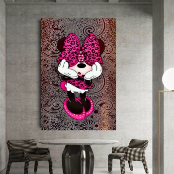 Toile Pop Art Minnie Mouse Pictures Wall Art - Format Portrait - 120 x 90 cm 4
