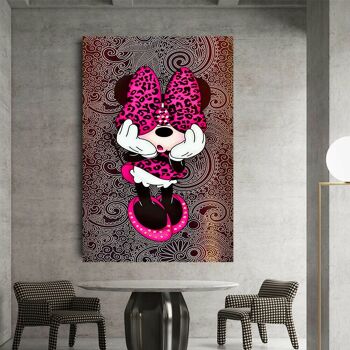 Toile Pop Art Minnie Mouse Pictures Wall Art - Format Portrait - 180 x 100 cm 4