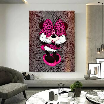 Toile Pop Art Minnie Mouse Pictures Wall Art - Format Portrait - 180 x 100 cm 5