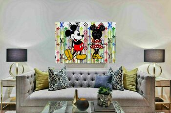 Toile Pop Art Mickey Mouse Pictures Wall Art - Format Paysage - 90 x 60 cm 3